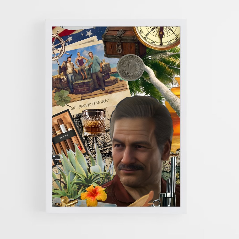 Poster Le Cartographe Arme – affiche Uncharted (vue 3)